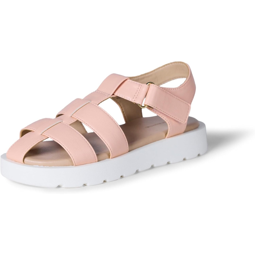 image:imageAmazon Essentials Girls Closed Toe Fisherman SandalsPink Faux Leather