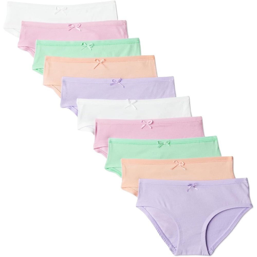image:imageAmazon Essentials Girls Cotton Jersey Bikini UnderwearPastels