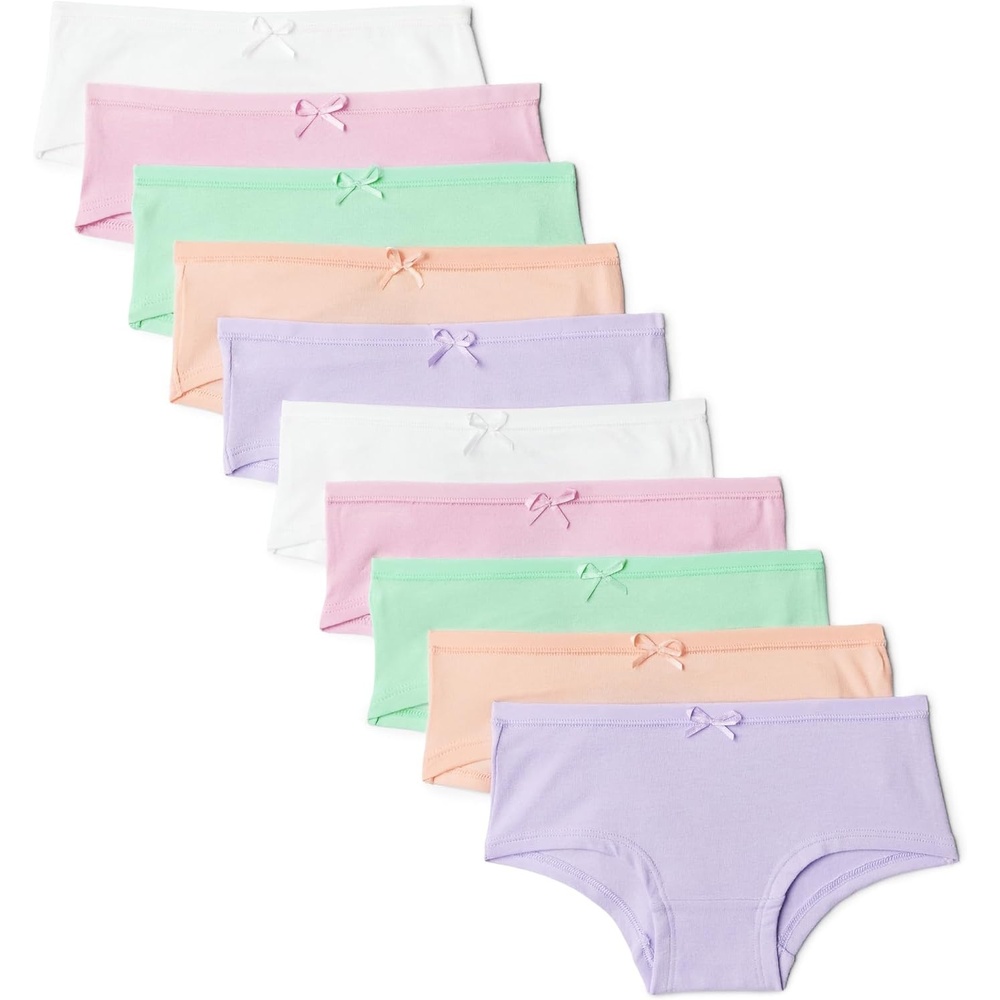 image:imageAmazon Essentials Girls Cotton Jersey Hipster UnderwearPastels