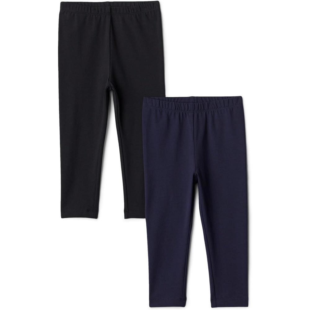 image:imageAmazon Essentials Girls Cotton Stretch Leggings MultipacksNavy