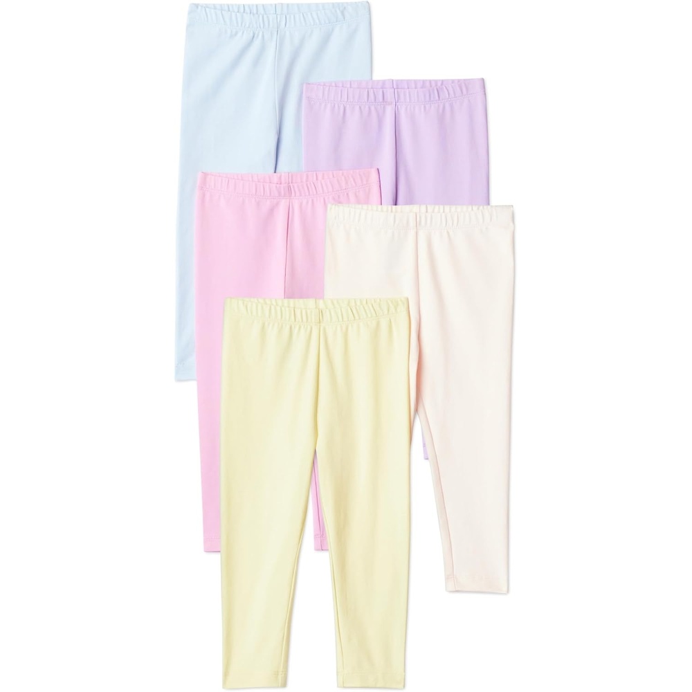 image:imageAmazon Essentials Girls Cotton Stretch Leggings MultipacksPastels