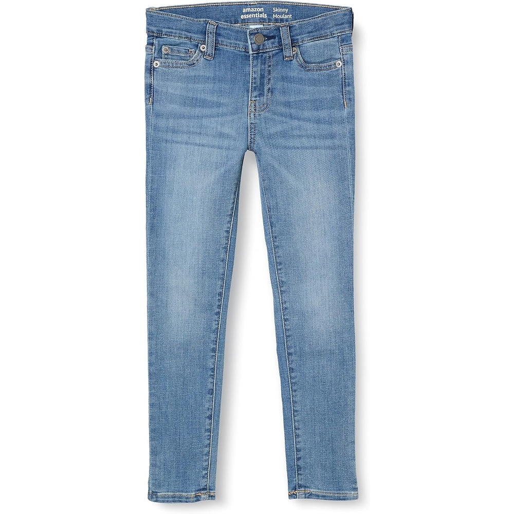 image:imageAmazon Essentials Girls Skinny Fit Stretch JeansWashed Blue