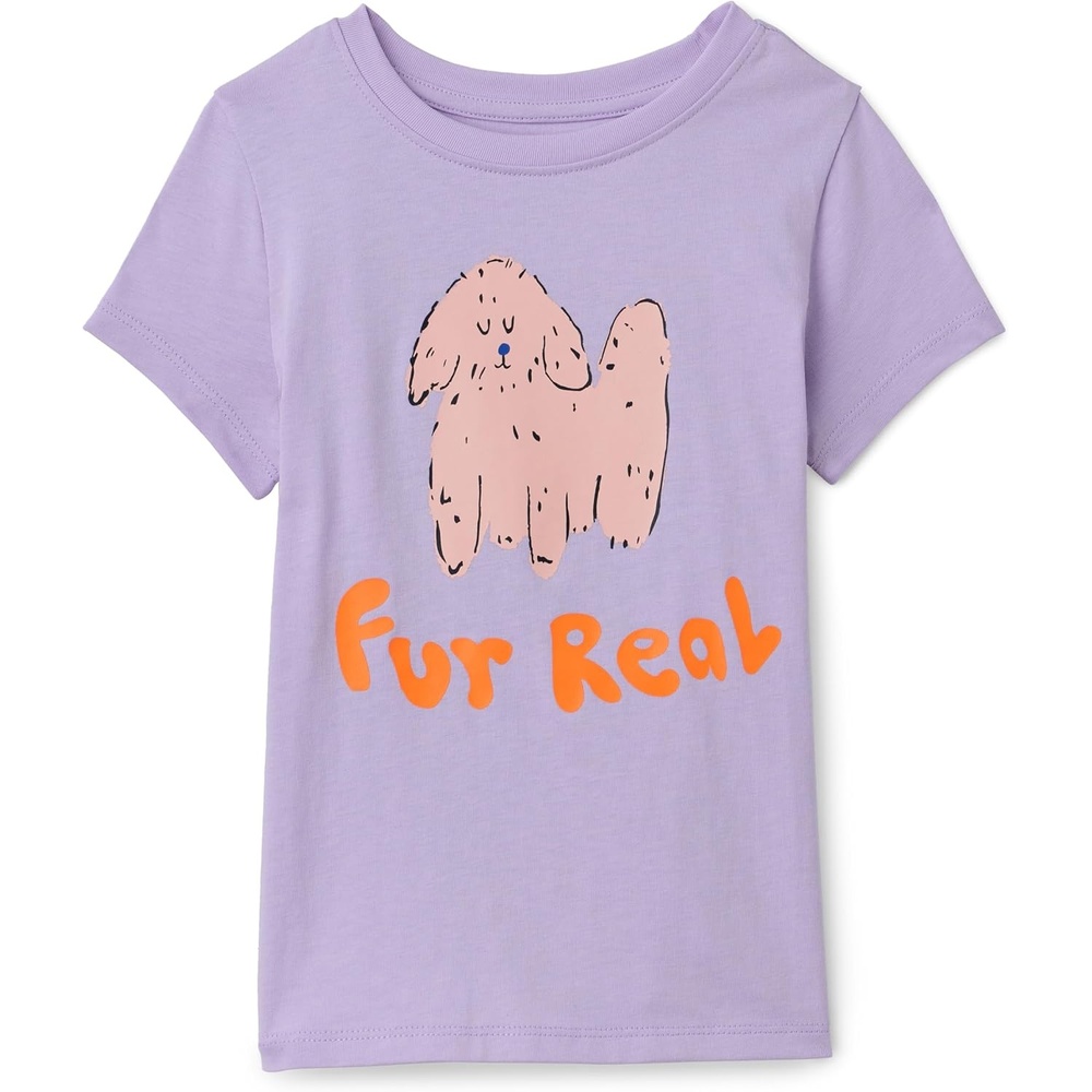 image:imageAmazon Essentials Girls and Toddlers ShortSleeve TShirtsLilac Dog