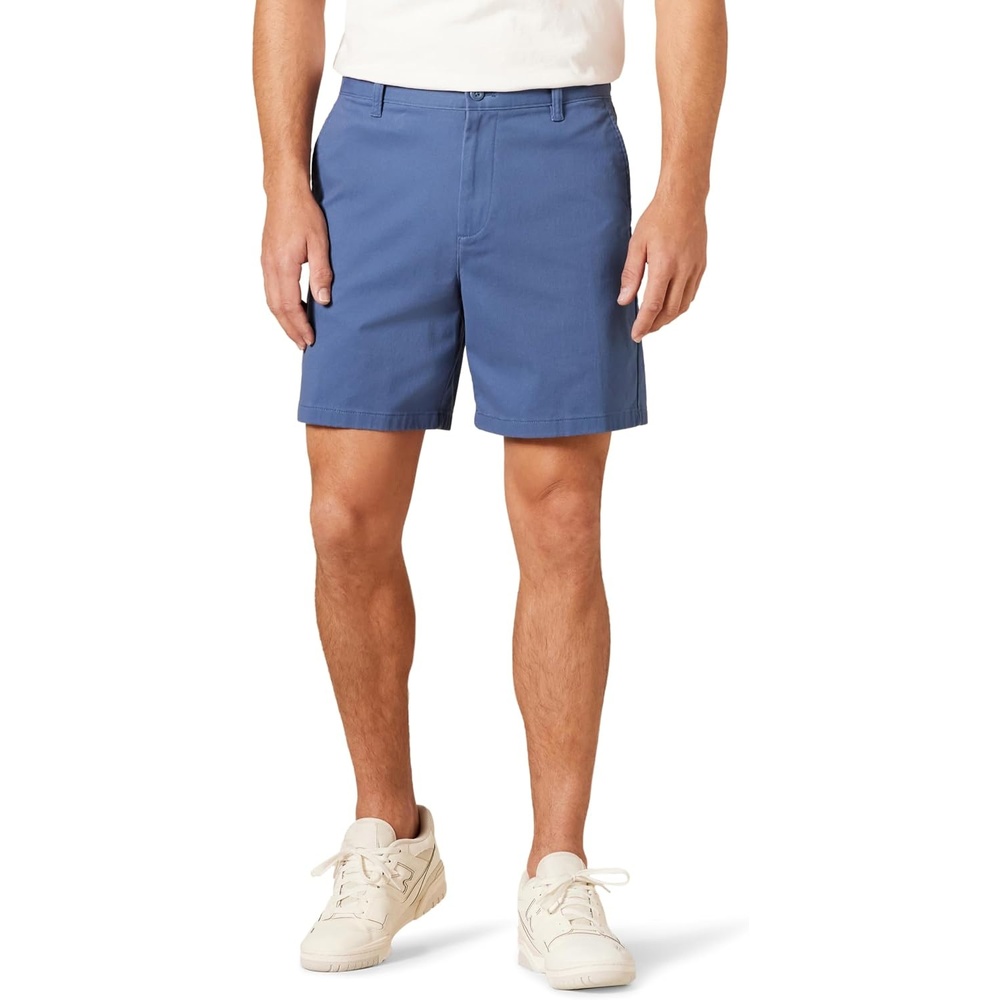 image:imageAmazon Essentials Mens 7 Stretch Chino ShortsDark Blue