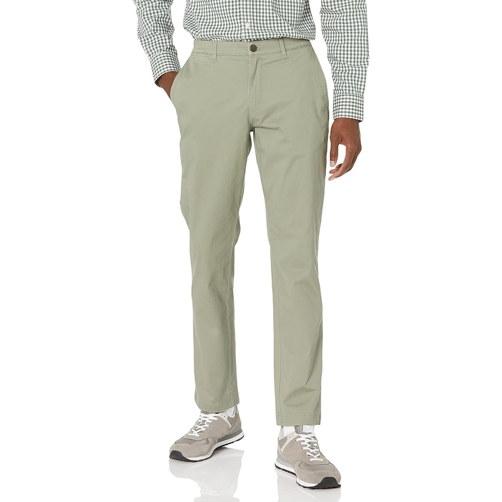 image:imageAmazon Essentials Mens AthleticFit Chino PantsFatigue