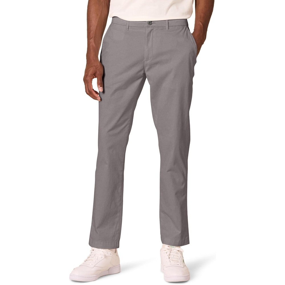 image:imageAmazon Essentials Mens AthleticFit Chino PantsGrey