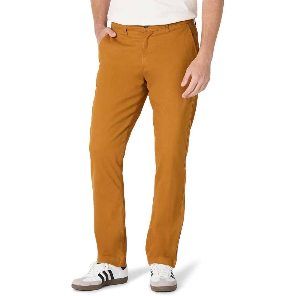 image:imageAmazon Essentials Mens AthleticFit Chino PantsNutmeg