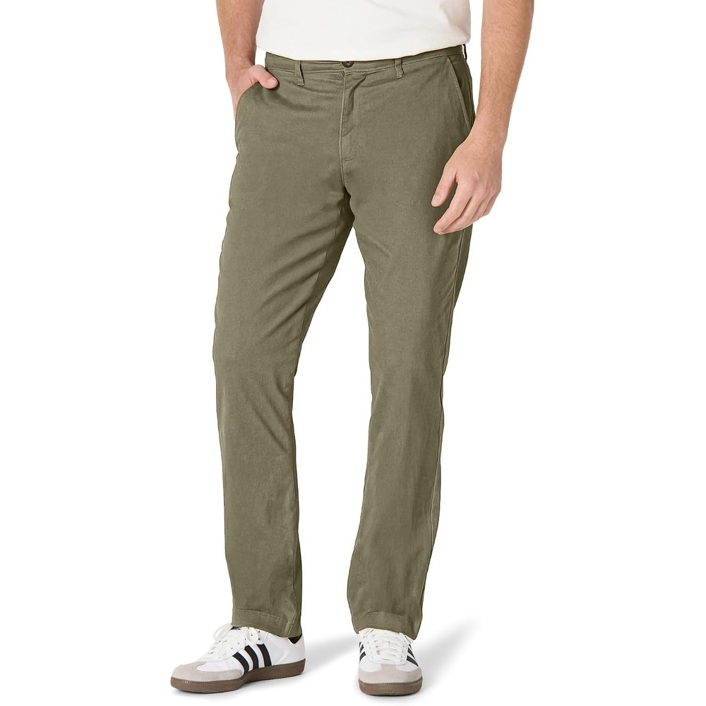 image:imageAmazon Essentials Mens AthleticFit Chino PantsOlive
