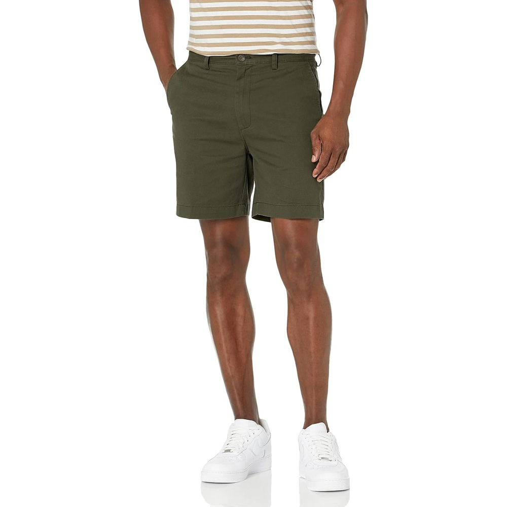 image:imageAmazon Essentials Mens ClassicFit 7 Short ShortsDark Olive