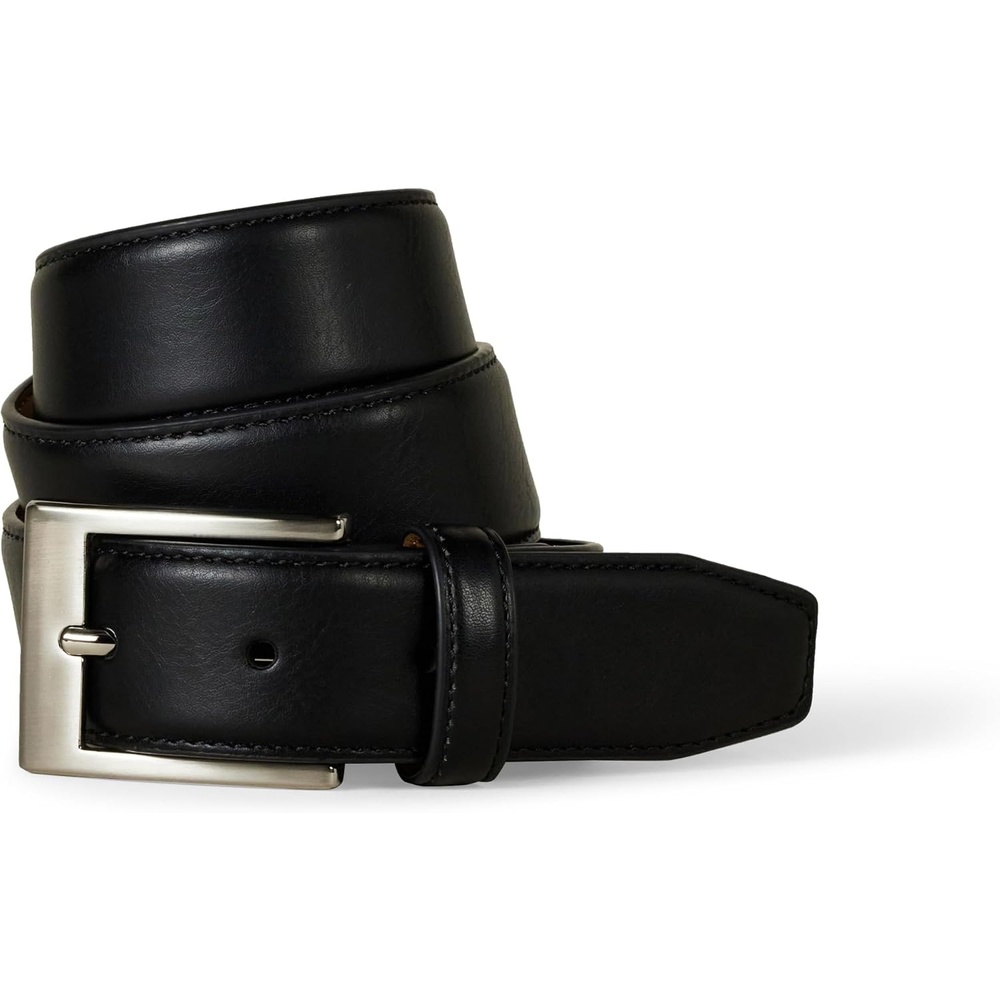 image:imageAmazon Essentials Mens Leather Belt with Metal Buckle Classic Work StyleBlack