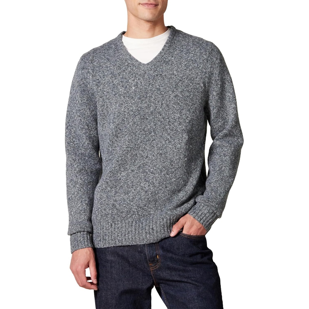 image:imageAmazon Essentials Mens LongSleeve Soft Touch SweaterCharcoal Marl