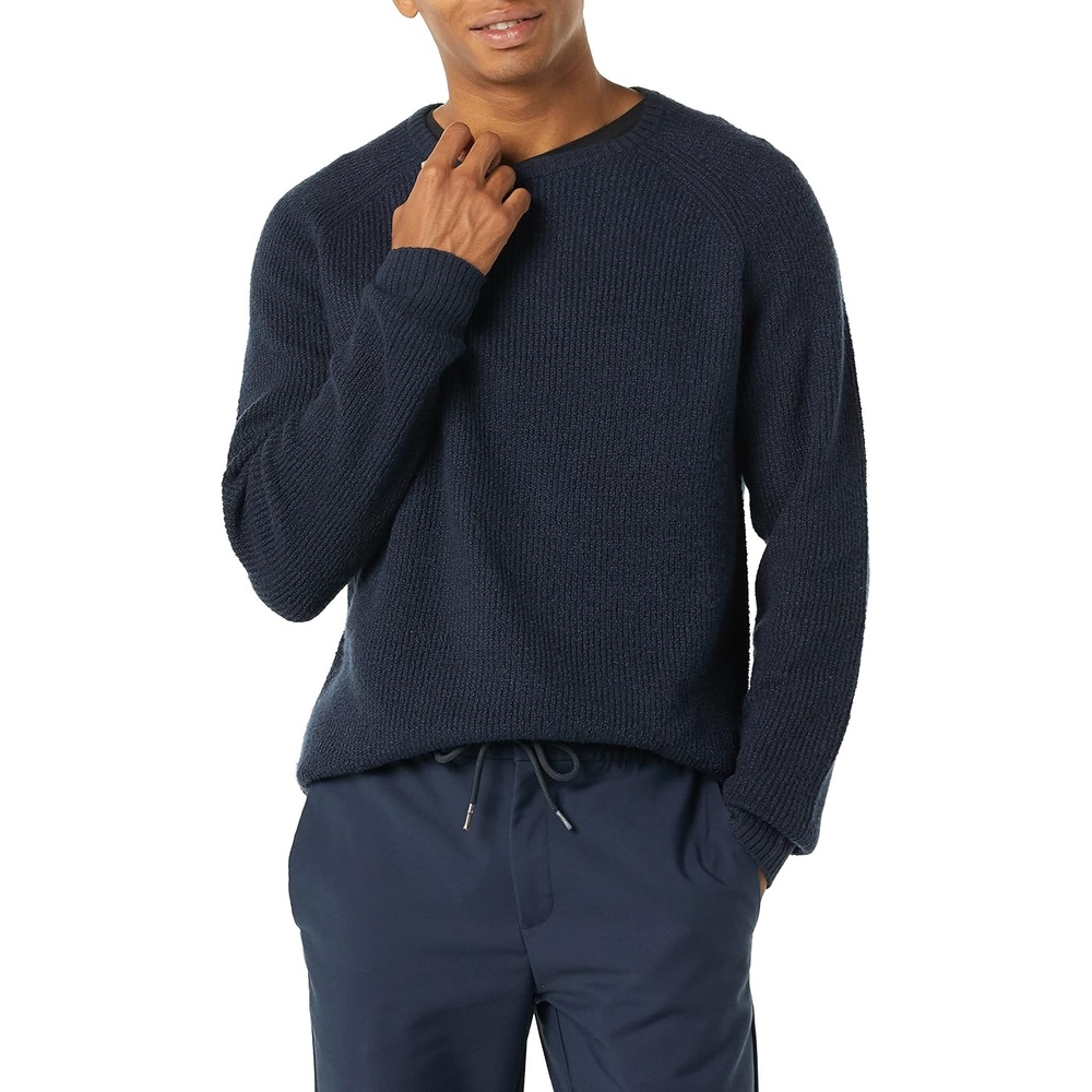 image:imageAmazon Essentials Mens LongSleeve Soft Touch SweaterNavy