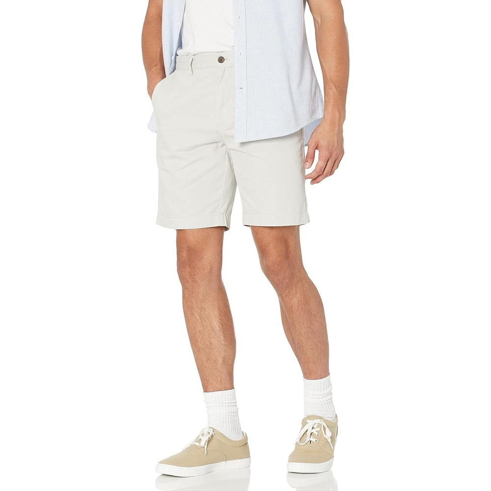 image:imageAmazon Essentials Mens SlimFit 9 Chino ShortsGrey
