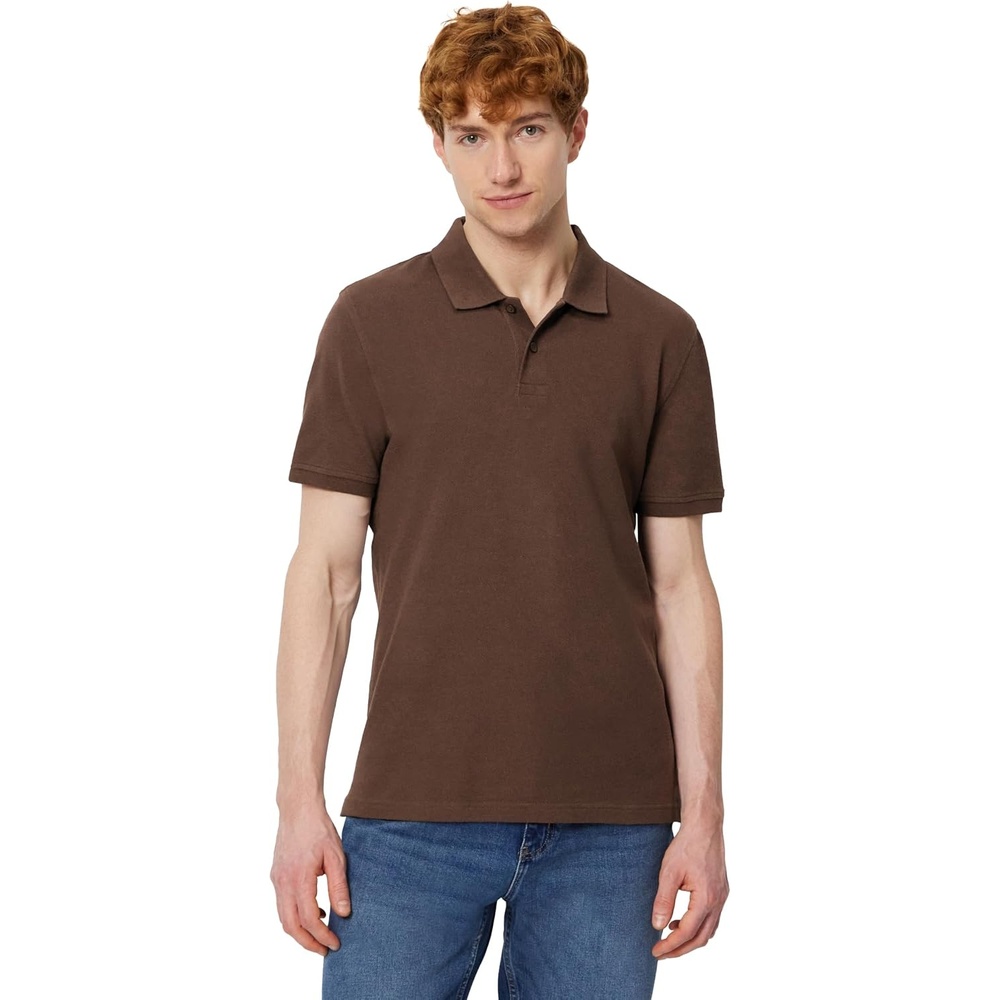 image:imageAmazon Essentials Mens SlimFit ShortSleeve Cotton Pique Polo ShirtRich Hazel