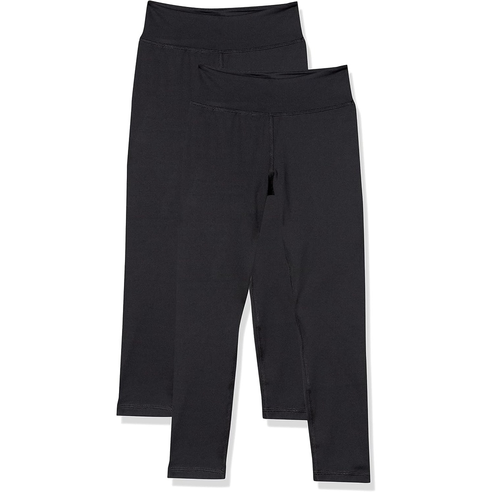 image:imageAmazon Essentials girls FullLength Active Lightweight Leggings2pack Black
