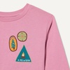 Amazon Essentials Babies, Toddlers and Girls’ Long Sleeve Cotton T-Shirts, Pack of 3(Badges/Unicorn/Wander)