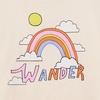 Amazon Essentials Babies, Toddlers and Girls’ Long Sleeve Cotton T-Shirts, Pack of 3(Badges/Unicorn/Wander)