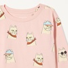 Amazon Essentials Babies, Toddlers and Girls’ Long Sleeve Cotton T-Shirts, Pack of 3(Cool Cats/Tiger/Tropical Fruit)