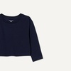 Amazon Essentials Babies, Toddlers and Girls’ Long Sleeve Cotton T-Shirts, Pack of 3(Ivory/Navy/Pink)
