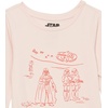 Amazon Essentials Disney | Marvel | Star Wars | Frozen | Princess Girls’ Long-Sleeve Tunic T-Shirts(3-pack Star Wars Logo Galaxy)