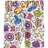 Amazon Essentials Disney | Marvel | Star Wars | Frozen | Princess Girls and Toddlers’ Cotton Stretch Leggings, Multipacks(Marvel Captain America)
