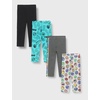 Amazon Essentials Disney | Marvel | Star Wars | Frozen | Princess Girls and Toddlers’ Cotton Stretch Leggings, Multipacks(Marvel Icons)