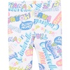 Amazon Essentials Disney | Marvel | Star Wars | Frozen | Princess Girls and Toddlers’ Cotton Stretch Leggings, Multipacks(Princess/Scribble)
