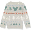 Amazon Essentials Disney | Marvel | Star Wars | Princess Girls and Toddlers’ Crewneck Cotton Sweater(Mickey Fair Isle – Girls)