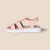 Amazon Essentials Girls’ Closed Toe Fisherman Sandals(Pink Faux Leather)