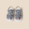 Amazon Essentials Girls’ Closed Toe Fisherman Sandals(Silver Glitter)