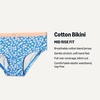 Amazon Essentials Girls’ Cotton Jersey Bikini Underwear(Peach/ Flower/ Stripes)