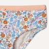 Amazon Essentials Girls’ Cotton Jersey Bikini Underwear(Peach/ Flower/ Stripes)