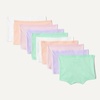 Amazon Essentials Girls’ Cotton Jersey Boxer Brief Underwear(Pastels)