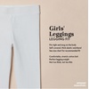 Amazon Essentials Girls’ Cotton Stretch Leggings, Multipacks(3-pack Black/Black/Black)