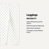 Amazon Essentials Girls’ Cotton Stretch Leggings, Multipacks(Black/Lavender/Dot)