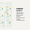 Amazon Essentials Girls’ Cotton Stretch Leggings, Multipacks(Multicolor/Nature/Flowers)