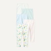 Amazon Essentials Girls’ Cotton Stretch Leggings, Multipacks(Multicolor/Nature/Flowers)