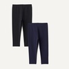 Amazon Essentials Girls’ Cotton Stretch Leggings, Multipacks(Navy)
