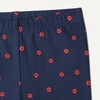 Amazon Essentials Girls’ Cotton Stretch Leggings, Multipacks(Red Orange/Heather Grey/Apples)