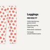 Amazon Essentials Girls’ Cotton Stretch Leggings, Multipacks(Red Orange/Heather Grey/Apples)