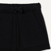 Amazon Essentials Girls’ French Terry Patch Pocket Shorts(Black)
