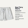 Amazon Essentials Girls’ French Terry Patch Pocket Shorts(Light Grey Heather)
