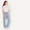 Amazon Essentials Girls’ High Stretch High-Rise Flare Jean(Iced Blue Light Wash)