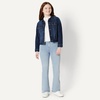 Amazon Essentials Girls’ High Stretch High-Rise Flare Jean(Iced Blue Light Wash)