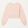 Amazon Essentials Girls’ Lightweight Fleece Cropped Sweatshirt(Light Pink)