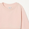 Amazon Essentials Girls’ Lightweight Fleece Cropped Sweatshirt(Light Pink)