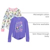 Amazon Essentials Girls Long-Sleeve Thermal T-Shirts(2-pack Minnie Tie Dye)