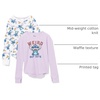 Amazon Essentials Girls Long-Sleeve Thermal T-Shirts(Stitch Pizza)