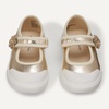 Amazon Essentials Girls’ Mary Jane Sneakers(Metallic Gold)