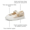 Amazon Essentials Girls’ Mary Jane Sneakers(Metallic Gold)